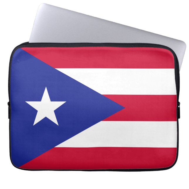 Capa Para Notebook Bandeira Porto Rico (Frente)