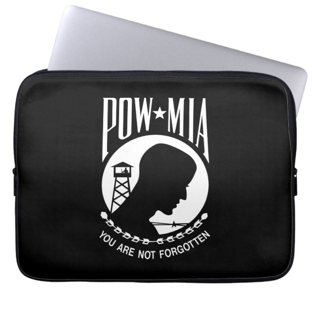 Capa Para Notebook Bandeira POW MIA: Soldados desaparecidos da Guerra (Frente)