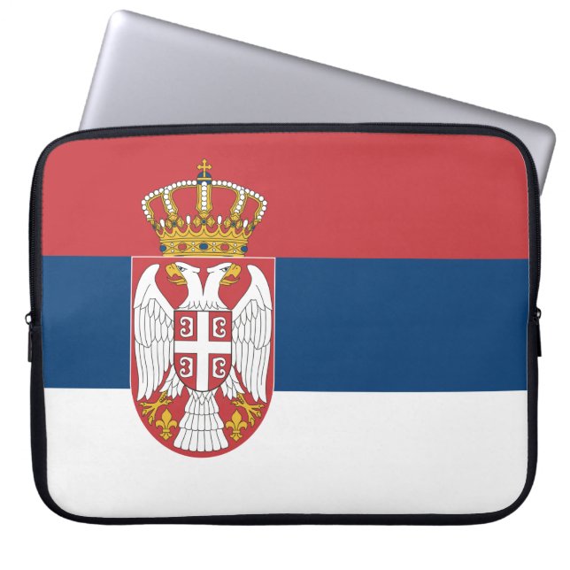 Capa Para Notebook Bandeira Sérvia (Frente)