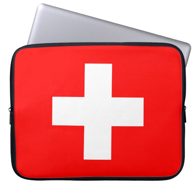 Capa Para Notebook Bandeira Suíça (Suíça) (Frente)