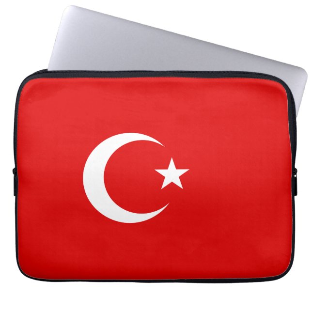 Capa Para Notebook Bandeira turca (Frente)