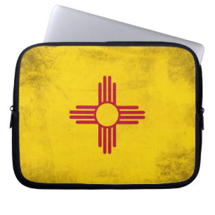Capa Para Notebook Bandeira Zia Sun do estado de New mexico