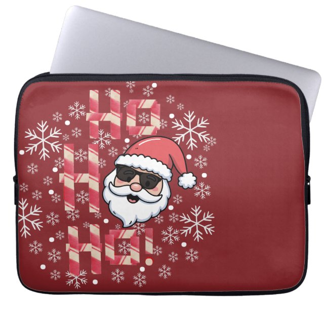 Capa Para Notebook Bandeja de servir Natal Cool Retro Santa (Frente)