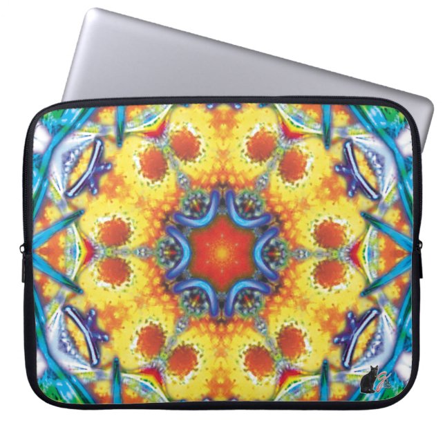 Capa Para Notebook BannaPuddin Kaleidoscope Laptop Sleeve (Frente)