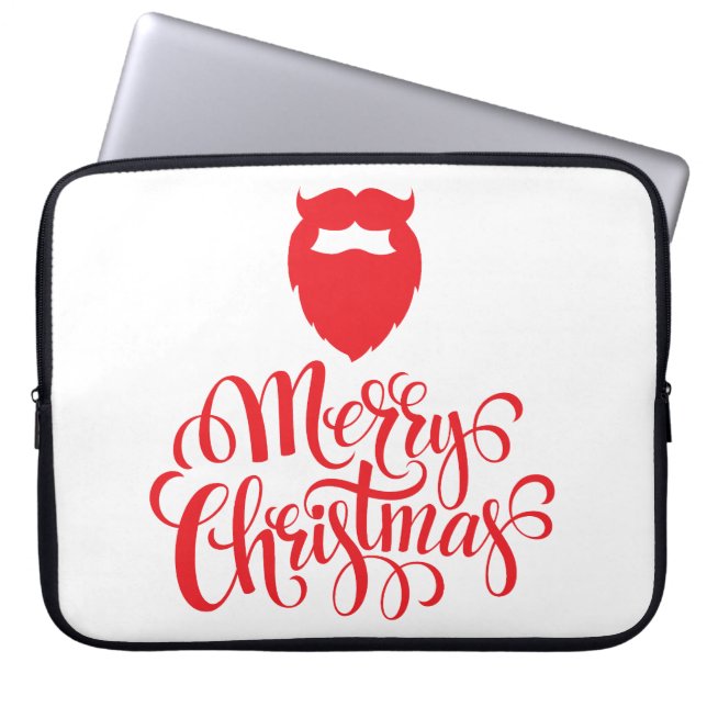 Capa Para Notebook Barba Papai noel de Natal (Frente)