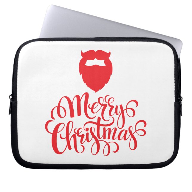 Capa Para Notebook Barba Papai noel de Natal (Frente)