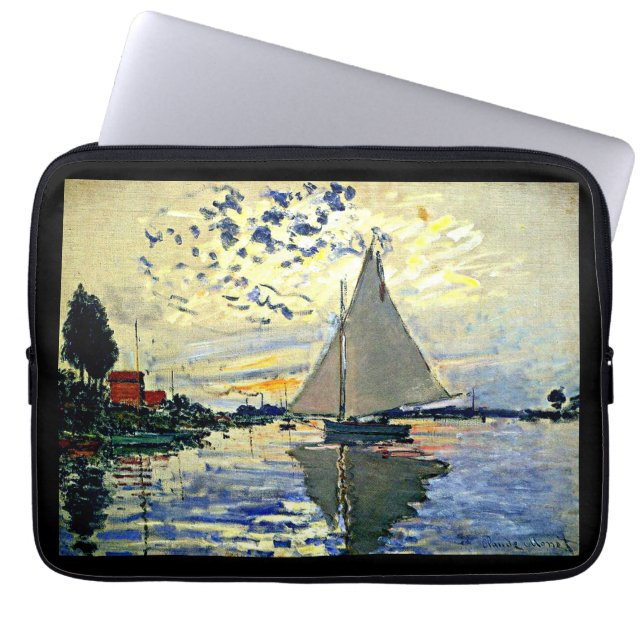 Capa Para Notebook Barco à vela em le Petit Gennevilliers (Frente)