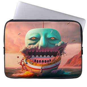 Capa Para Notebook Barco Assustador