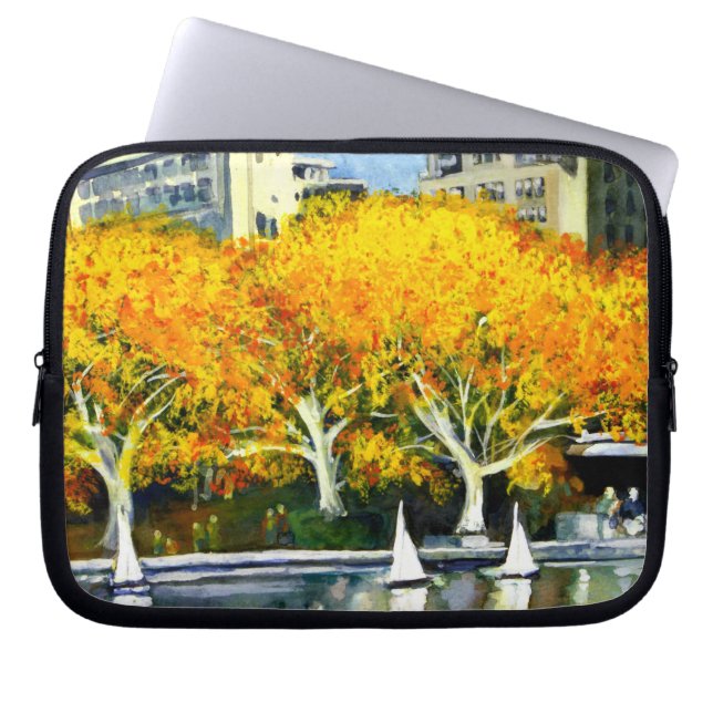 Capa Para Notebook Barcos Brinquedos no Parque Eletrônicos Bag (Frente)