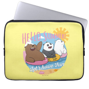 Capa Para Notebook Bare Bears - Olá Summer! Vamos se divirta