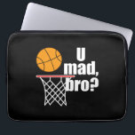Capa Para Notebook Basball Madness<br><div class="desc">U Mad Bro? Um presente de excelente para dar a alguém para a temporada de basquete.</div>