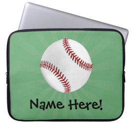 Capa Para Notebook Baseball personalizado em crianças verdes
