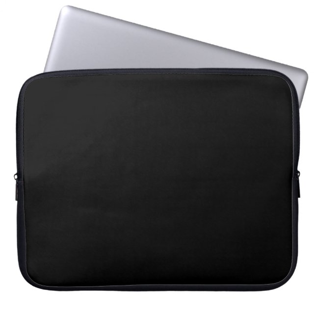 Capa Para Notebook Básica Preta 15" Capinha de Neoprene para Laptop (Frente)