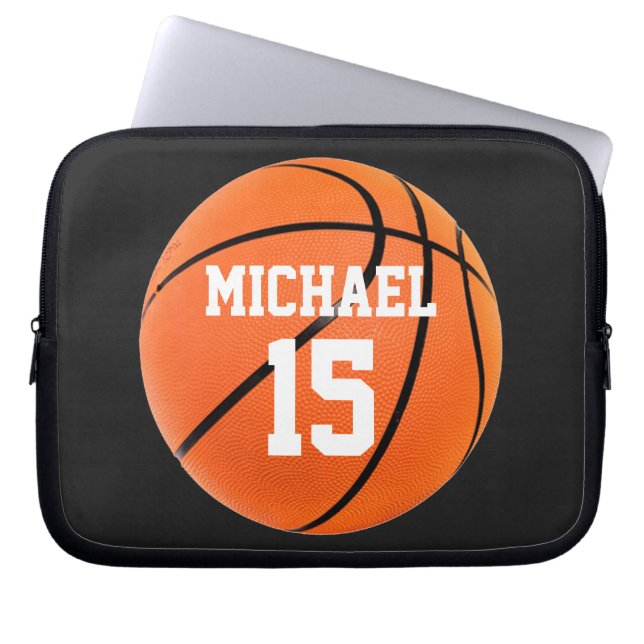 Capa Para Notebook Basquete Seu Nome (Frente)