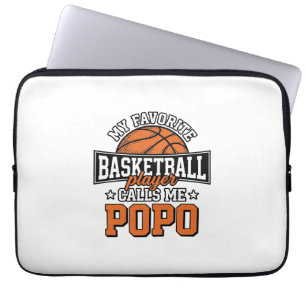 Capa Para Notebook Basquetebol Popo Engraçado Vintage Desenho Esporti