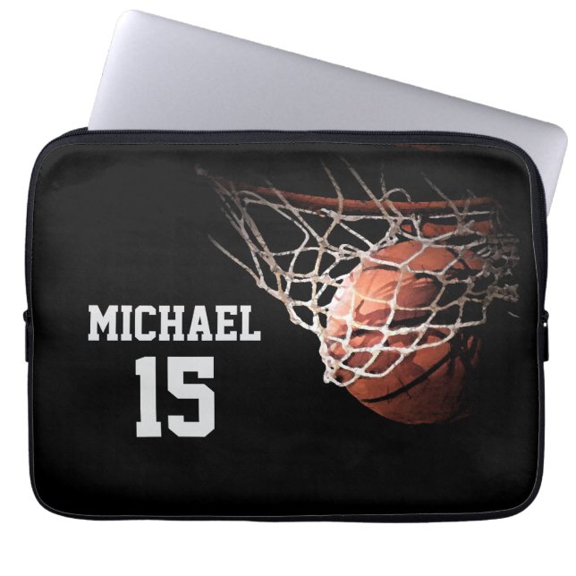 Capa Para Notebook Basquetebol Seu Nome (Frente)