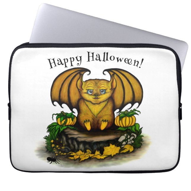 Capa Para Notebook Bat Bonito do Halloween (Frente)