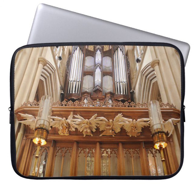 Capa Para Notebook Bath Abbey England Pipe Organ (Frente)