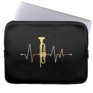 Capa Para Notebook Batimento Cardíaco de Trompete