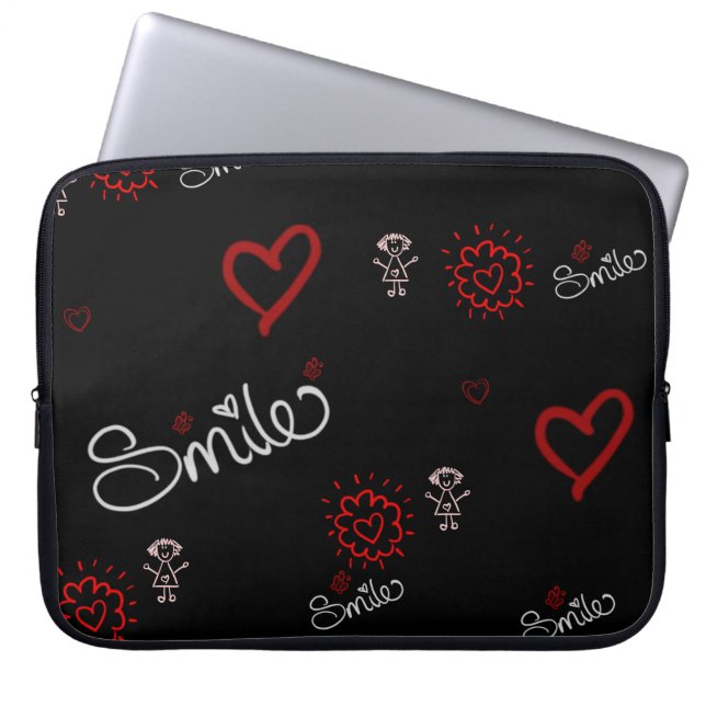 Capa Para Notebook Batimentos cardíacos e felicidade (Frente)