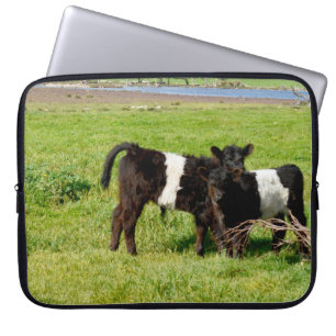 Capa Para Notebook Bebê Belado Vacas Galloway No País,