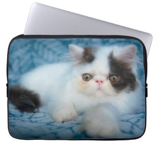 Capa Para Notebook Bebês Mais Pobres Black & White Kitten