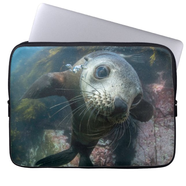 Capa Para Notebook Bebês Mais Pobres | Cabo de peles submarinas (Frente)