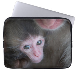 Capa Para Notebook Bebês Mais Pobres   Macaco Baby Macaque e Mãe