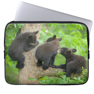 Capa Para Notebook Bebês Mais Pobres Três Jovem Urso Negro