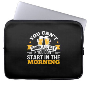 Capa Para Notebook Beer Bebendo O Dia Todo Não Comece Aniversário De