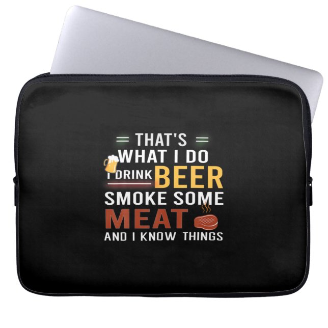 Capa Para Notebook Beer Beer Beer Eu Bebo Cerveja Fumar Um Pouco De C (Frente)