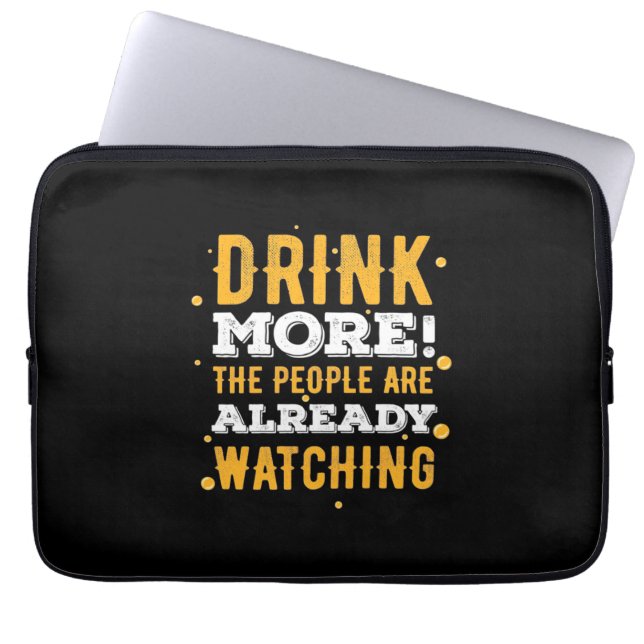Capa Para Notebook Beer Drinker Beba Mais Cerveja (Frente)