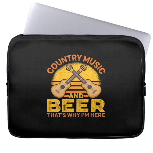 Capa Para Notebook Beer Drinker Country Music E Beer Birthday (Frente)