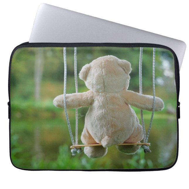 Capa Para Notebook Beer op schommel vanaf de rug. (Frente)