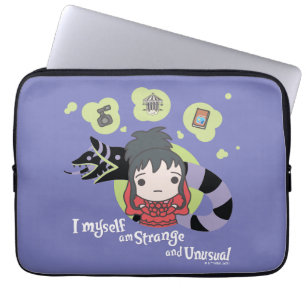 Capa Para Notebook Beetlesumo   Chibi Lydia "Estranho e incomum"