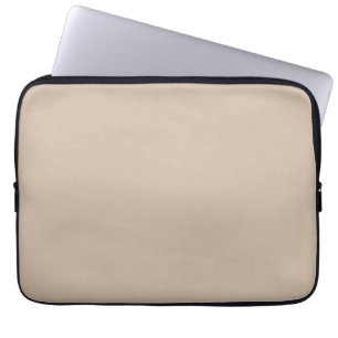 Capa Para Notebook Beige minimalista que é um elegante sólido e neutr