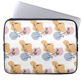 Capa Para Notebook bela arte de linhagem de mulheres