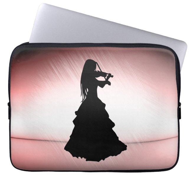 Capa Para Notebook Bela Menina Cigana Toca Violino (Frente)