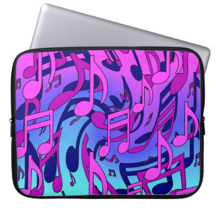 Capa Para Notebook Bela Música Notas Musicais Animadas Artísticas