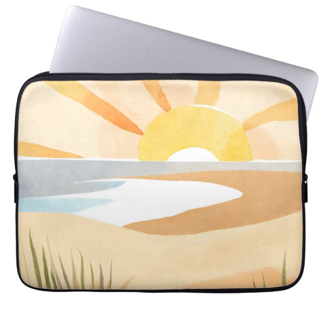 Capa Para Notebook bela praia (Frente)