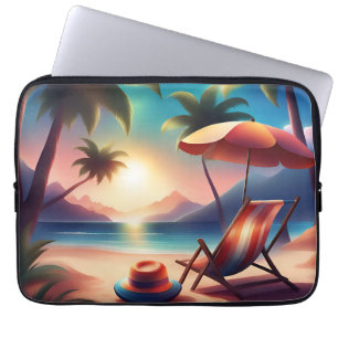 Capa Para Notebook bela praia