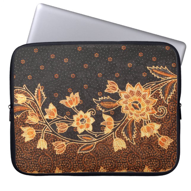 Capa Para Notebook Beleza de Batik, Indonésia malaia (Frente)