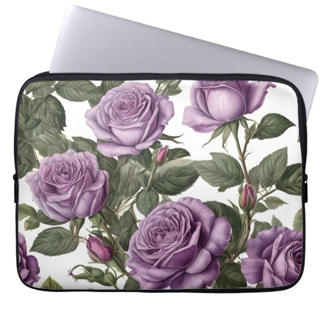 Capa Para Notebook "Beleza do Eterno: Rosas de visões provinciais rox (Frente)
