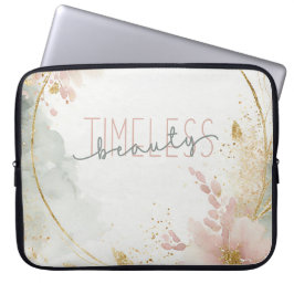 Capa Para Notebook Beleza eterno - Zalara Luxe Tan e Dourado Marble