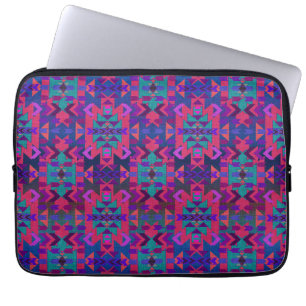 Capa Para Notebook Belo estilo azul e rosa no sudoeste