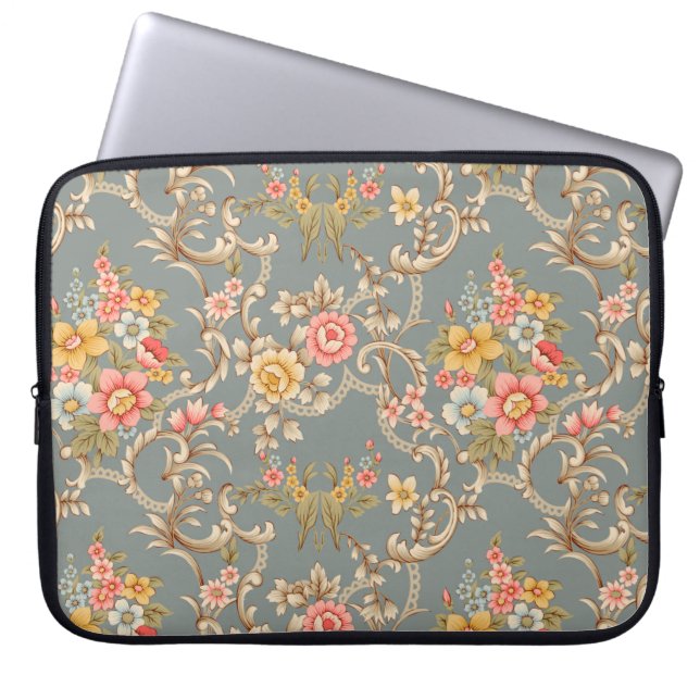 Capa Para Notebook Belo estilo de ornamento Barroco design (Frente)