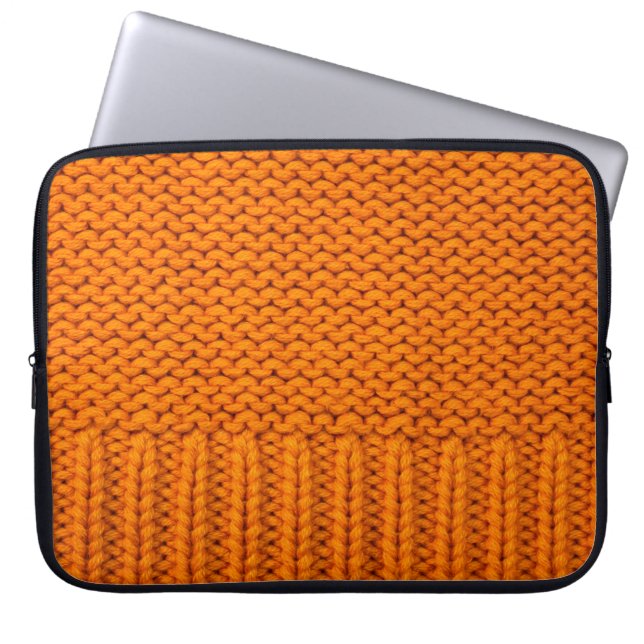 Capa Para Notebook belo pano de malha feito à mão, glóbulo amarelo br (Frente)