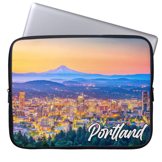 Capa Para Notebook Belo Portland, Oregon, EUA (Frente)
