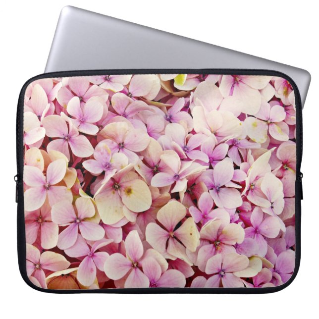 Capa Para Notebook Belos Flores de Hydrangea (Frente)