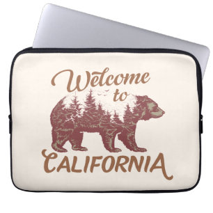 Capa Para Notebook Bem-vindo à Floresta do Urso da Califórnia